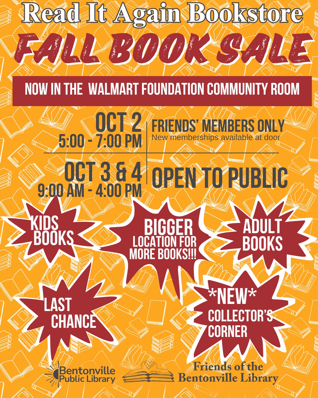 Our Book Sales – Friends of the Bentonville Public Library